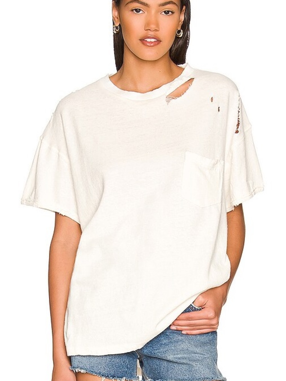 Free People Rubi Tee in Ivory